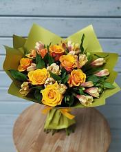 Букет цветов из:  Альстромерии и Розы в Севске