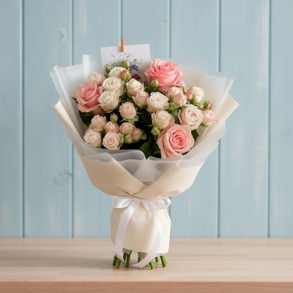 Букет цветов из: Розы в Севске