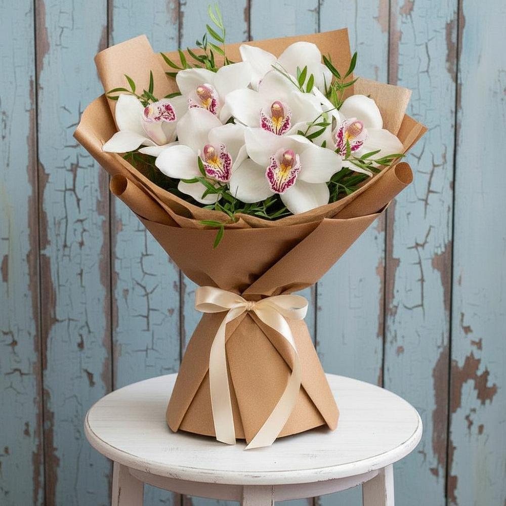 Букет цветов из: Орхидеи и Розы в Севске