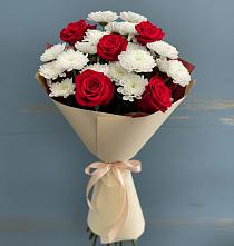 Букет цветов из:  Розы и Хризантемы в Севске