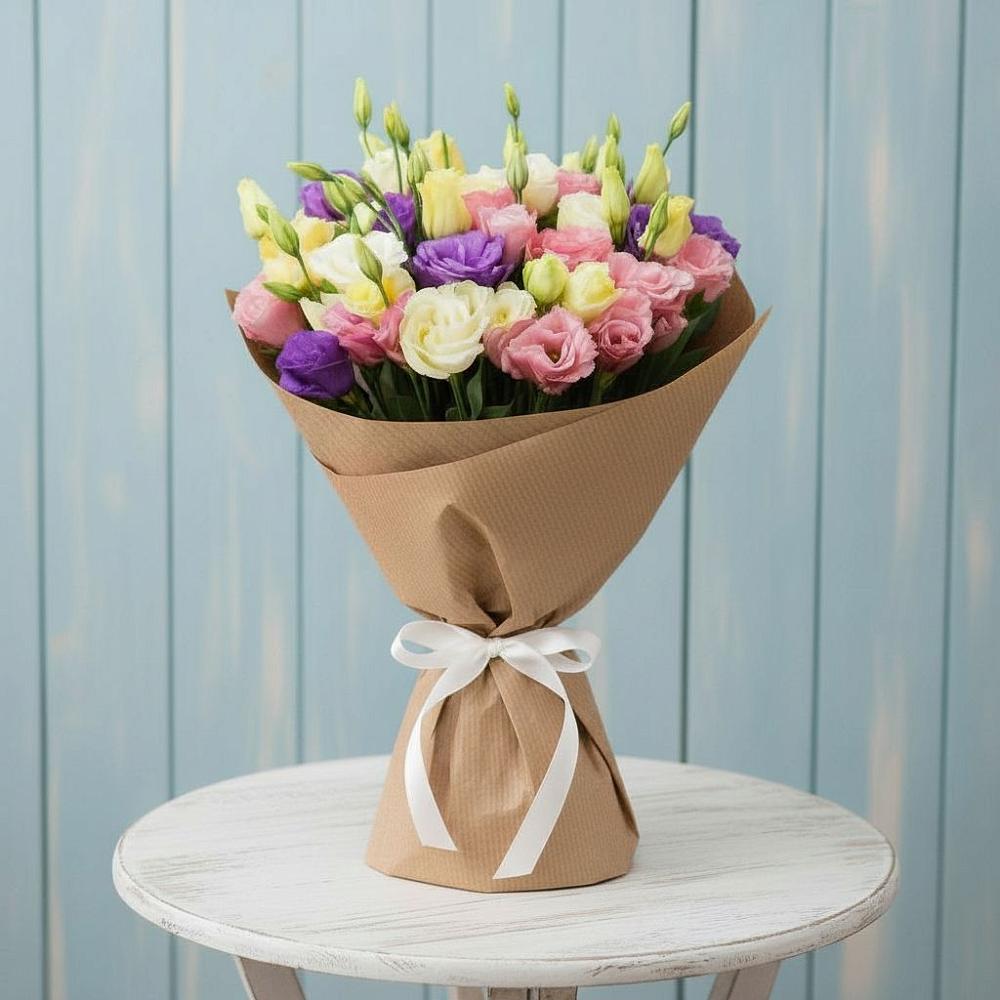 Букет цветов из: Лизиантусы в Севске