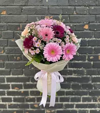 Букет цветов из:  Герберы и Хризантемы #REPLACE_PRED# Севске