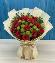 Букет цветов из:  Розы и Хризантемы в Севске