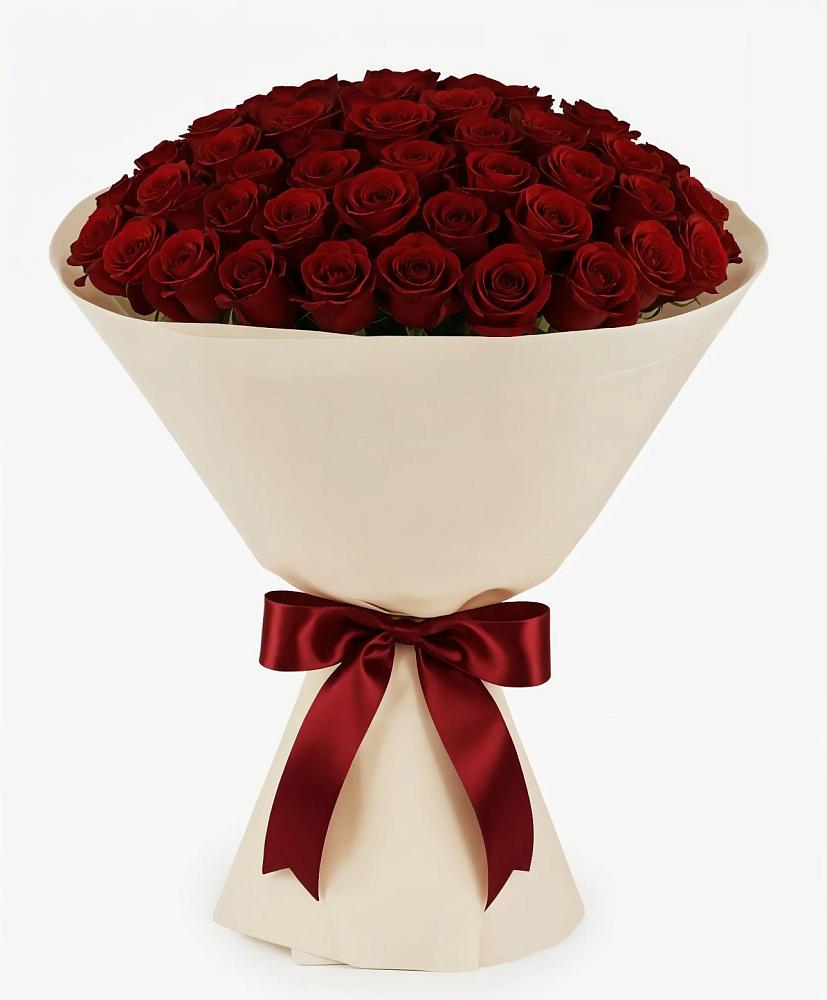 Букет 101 Бордовая роза Блэк Бакарра в Севске